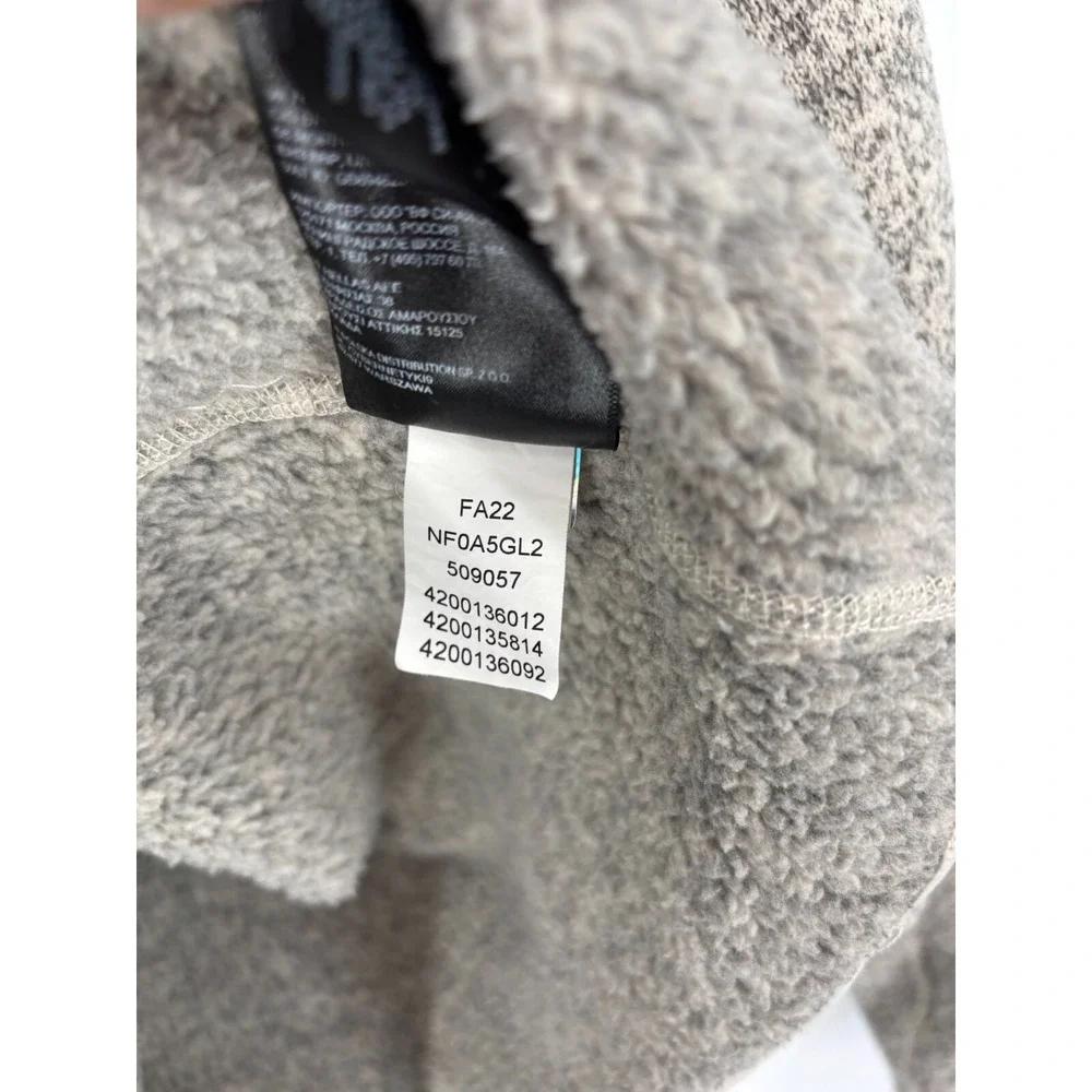 North Face Jacket Mens Medium Gordon Lyons 1/2 Zip Fleece Beige Brown Sweatshirt